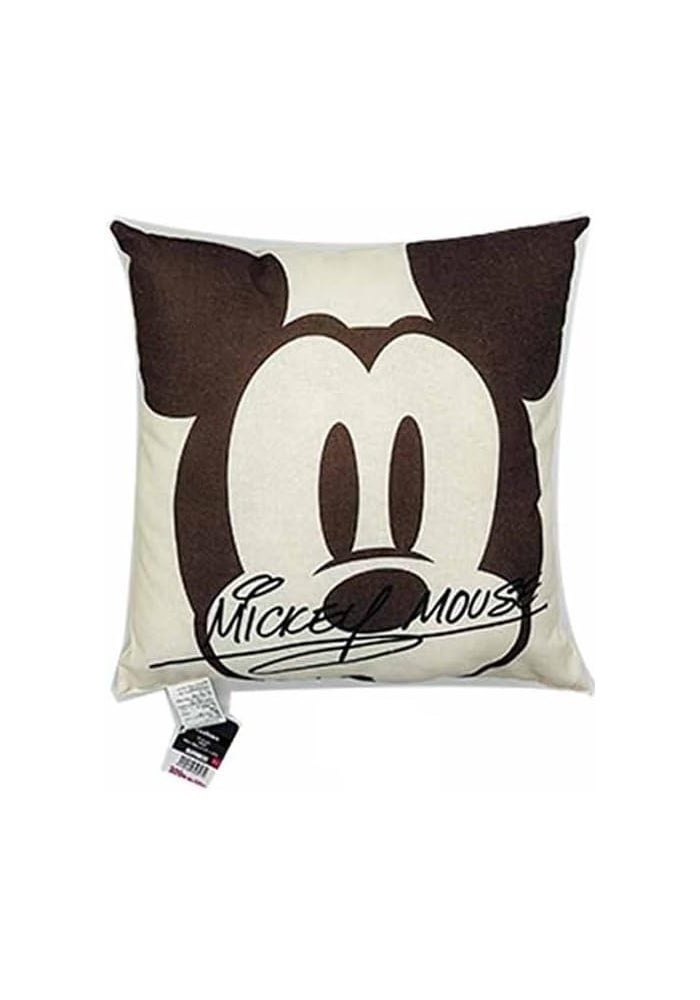 DAISO Mickey Mouse Face Cushion - White (80Cm)